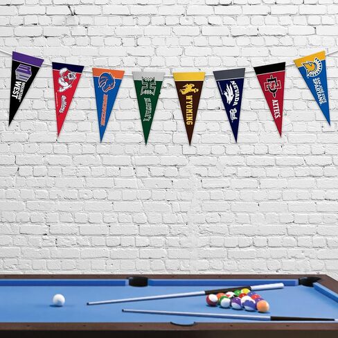 Rico Industries NCAA Mountain West Conference Complete 4" x 9" Felt Mini Pennant League Set (Includes ALL Teams) in Saudi Arabia