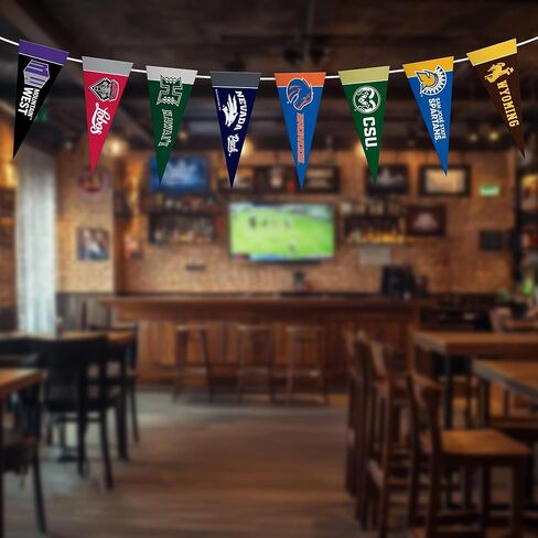 Rico Industries NCAA Mountain West Conference Complete 4" x 9" Felt Mini Pennant League Set (Includes ALL Teams) in Saudi Arabia
