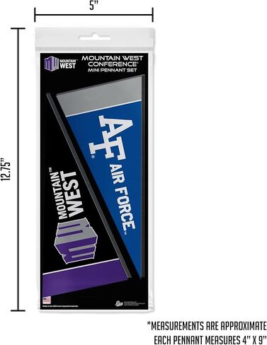 Rico Industries NCAA Mountain West Conference Complete 4" x 9" Felt Mini Pennant League Set (Includes ALL Teams) in Saudi Arabia