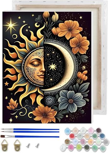 Negekfkx Skull Paint by Numbers Kit للكبار المبتدئين ، الهيكل العظمي Easy Come Paint by Number kits on canvas diy paint in Kuwait