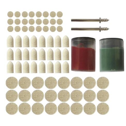 مجموعة عجلات تلميع الصوف من Artibetter مكونة من 76 قطعة مع مماسك، ومجموعة أدوات تلميع للتفصيل التلقائي ومطحنة المجوهرات، ومعدات تلميع للتشطيب السطحي الداخلي والخارجي in Kuwait