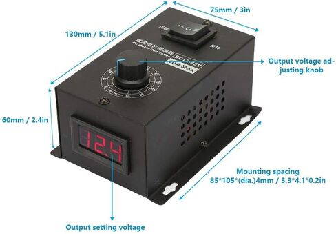 DC Motor Speed Controller, DC 12V-48V 40A PWM Speed Controller, Electric Motor Speed Control Regulator in Saudi Arabia