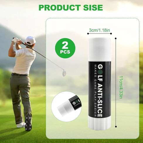 2 Pieces Golf Anti-Slice/Hook Compound for Clubs Reduce Spin & Fix Slices Improves Ball Control, Distance and Accuracy Increases, Practice Aid Gifts for All Golfers(1.27 OZ) in Saudi Arabia