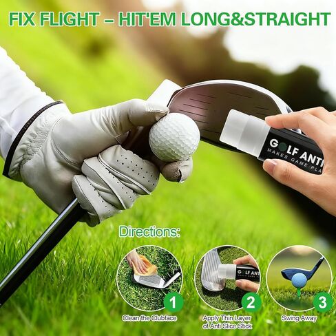 2 Pieces Golf Anti-Slice/Hook Compound for Clubs Reduce Spin & Fix Slices Improves Ball Control, Distance and Accuracy Increases, Practice Aid Gifts for All Golfers(1.27 OZ) in Saudi Arabia