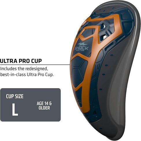 Shock Doctor Ultra Pro Compression Shorts with Ultra Cup Protector, Moisture-Wicking, Multi-Layer Protection Adult in Saudi Arabia