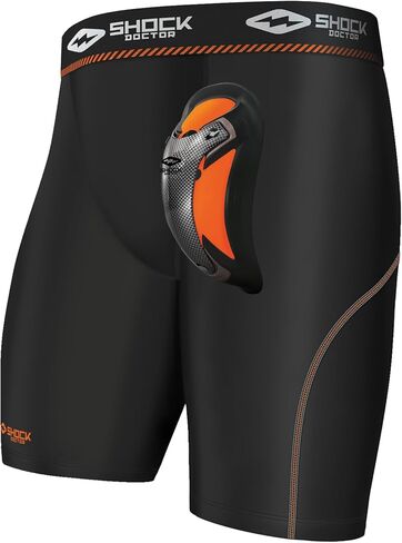 Shock Doctor Ultra Pro Compression Shorts with Ultra Cup Protector, Moisture-Wicking, Multi-Layer Protection Adult in Saudi Arabia