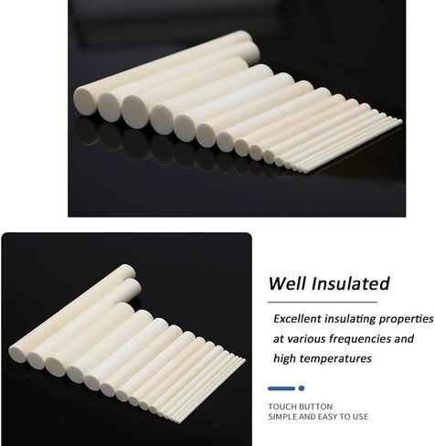 99% Alumina Ceramic Rods are Used in Electronics Machinery Chemical Industries,Length 360mm.,8mm×360mm in Saudi Arabia