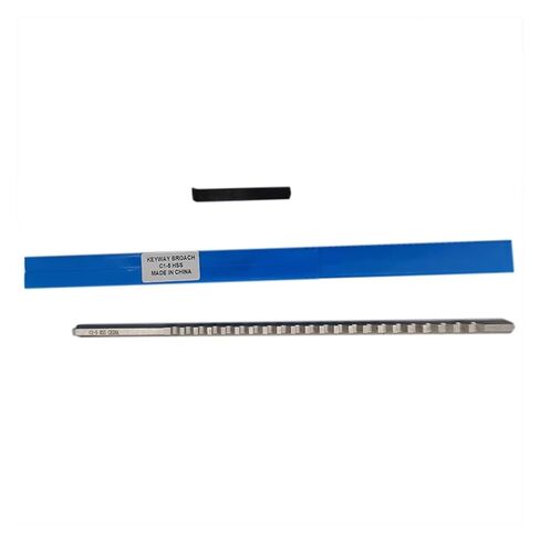 C1 5 مللي متر Keyway Broach دفع نوع متري الحجم مع الرقائق لآلة التصنيع باستخدام الحاسب الآلي HSS Broach أداة القطع المقاومة للحرارة in Kuwait