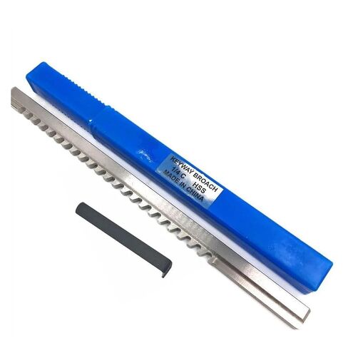 1/8 نوع الدفع Keyway Broach حجم بوصة عالية السرعة الصلب HSS أداة القطع لآلة التطرق باستخدام الحاسب الآلي تشغيل المعادن المقاومة للحرارة in Kuwait