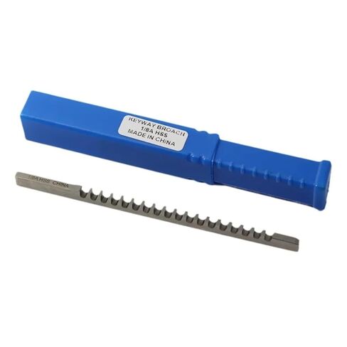 دفع نوع Keyway Broach مقاس 1/8 بوصة من الفولاذ عالي السرعة لآلة التطرق باستخدام الحاسب الآلي لمقاومة الحرارة لأعمال المعادن in Kuwait