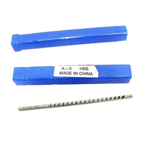 3 مللي متر دفع من نوع Keyway Broach متري الحجم عالية السرعة الصلب أدوات التطرق سكين لآلة القطع باستخدام الحاسب الآلي أداة المقاومة للحرارة in Kuwait