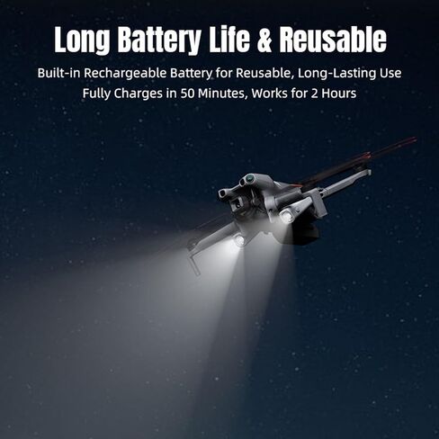 LICHIFIT Mini5 Pro Drone Searchlight Night Light for DJI Mini 5 Pro Rechargeable Dual Light 360° Rotation Multiple Modes Night Flight Light in Saudi Arabia