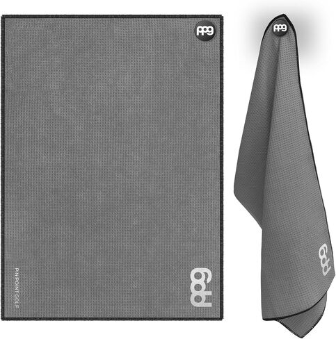 منشفة الجولف المغناطيسية PPG، رمادي داكن | منشفة جولف فاخرة من الألياف الدقيقة مع جيوب وافل ماصة | مغناطيس قوي للاتصال القوي بعربات الجولف أو النوادي | 24 بوصة × 16 بوصة in Kuwait