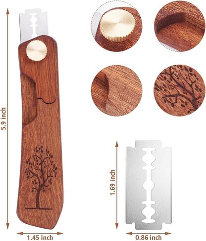 أداة تسجيل العجين المخمر للخبز من Uprichya، أداة تسجيل الخبز للعجين المخمر، أداة تسجيل سكين العجين المخمر، ماكينة حلاقة الخبز للخبز المنزلي in Kuwait