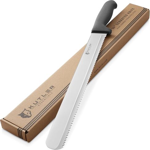 KUTLER Professional 14-Inch Bread Knife and Cake Slicer with Serrated Edge - Ultra-Sharp Stainless Steel Cutlery in Saudi Arabia