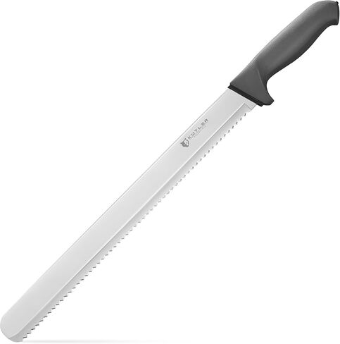 KUTLER Professional 14-Inch Bread Knife and Cake Slicer with Serrated Edge - Ultra-Sharp Stainless Steel Cutlery in Saudi Arabia
