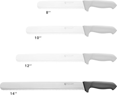 KUTLER Professional 14-Inch Bread Knife and Cake Slicer with Serrated Edge - Ultra-Sharp Stainless Steel Cutlery in Saudi Arabia