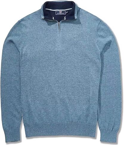 vineyard vines Men's Boathouse Tipped Quarter-Zip Sweater in Saudi Arabia