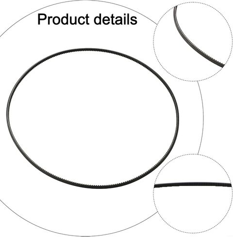 حزام محرك المخرطة 5M710 من البولي يوريثين على شكل حرف V للميناء ومخرطة الشحن، قوة شد عالية، امتصاص الصدمات، انخفاض الاهتزاز، مقاومة للاهتراء، عبوة من قطعتين in Kuwait