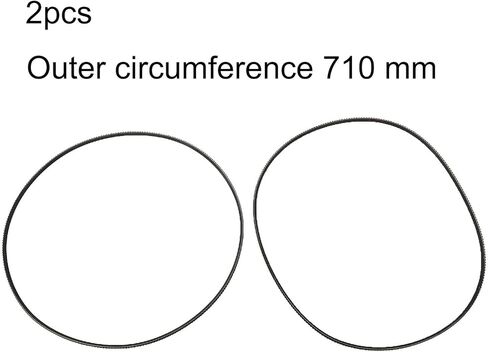 حزام محرك المخرطة 5M710 من البولي يوريثين على شكل حرف V للميناء ومخرطة الشحن، قوة شد عالية، امتصاص الصدمات، انخفاض الاهتزاز، مقاومة للاهتراء، عبوة من قطعتين in Kuwait