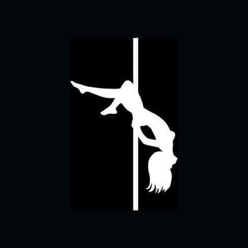 SEXY POLE DANCER Sticker Girl Hot Woman Vinyl Decal Strip Naked Club Fitness S4 - Die cut vinyl decal for windows, cars, trucks, tool boxes, laptops, MacBook - virtually any hard, smooth surface in Saudi Arabia