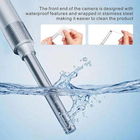 Ear Cleaner with Camera for Adults, Kids & Pets, Digital Otoscope with 4.5 Inch HD Screen, 3.9mm Camera Probe, Plug & Play Ear Wax Removal Kit, No App or WiFi, Photo/Video, 32GB Card in Kuwait