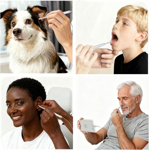 Ear Cleaner with Camera for Adults, Kids & Pets, Digital Otoscope with 4.5 Inch HD Screen, 3.9mm Camera Probe, Plug & Play Ear Wax Removal Kit, No App or WiFi, Photo/Video, 32GB Card in Kuwait