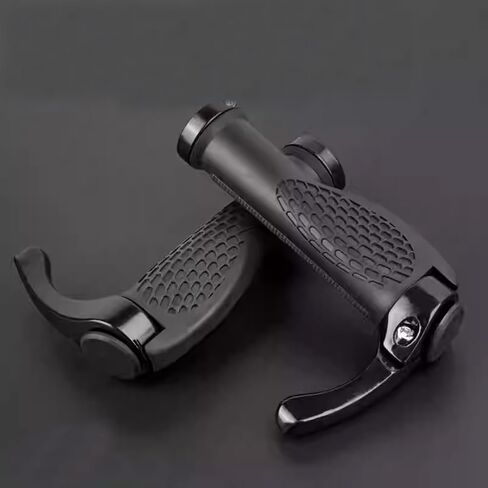 1 Pair of Bicycle Horn Handlebar Covers - Aluminum Alloy Rubber Covers with Installation Tool and Anti-Slip Shock Absorbers for Mountain, Road, and Off-Road Bikes in Saudi Arabia