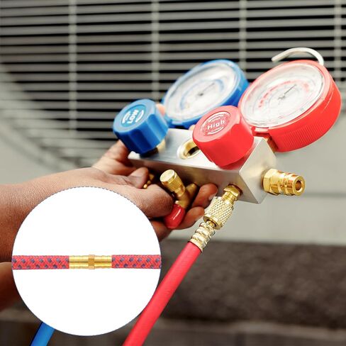 20 Pcs Brass Hose Barb Fitting 1/4" 5/16" 3/8" 1/2" (6 mm/8 mm/10 mm/12 mm) Barbed Hose Fittings Brass Splicer Mender Barbed Connector Air Line Repair Kit for Air Water Fuel Oil Hoses in Saudi Arabia