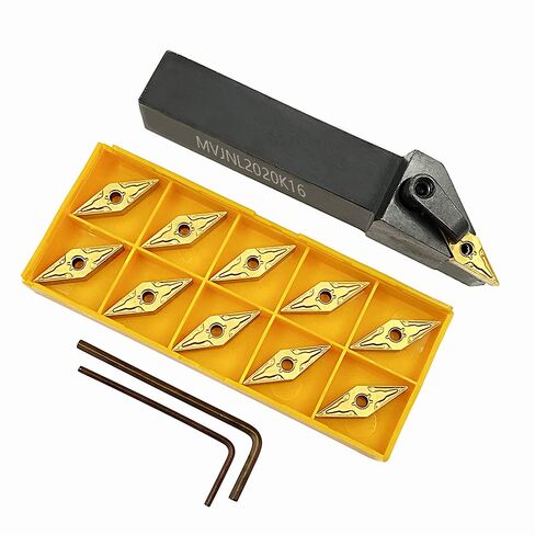 GBJ- MVJNL 2525M16 مخرطة خارجية للخراطة والتنميط حامل أدوات الزاوية الرئيسية 93 درجة حامل اليد اليسرى أدوات قطع المخرطة لإدراج كربيد 35 درجة VNMG1604 / VNMG33 * (MVJNL2525M16) in Kuwait