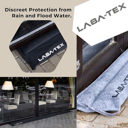 Water-Activated Flood Barriers, No Prep, Fast Leak & Flood Protection for Doors, Windows, Garages & Basements, 2-Pack (59 x 9,85 in), Absorbs Up to 4 galons/Grey, Disposable in Saudi Arabia