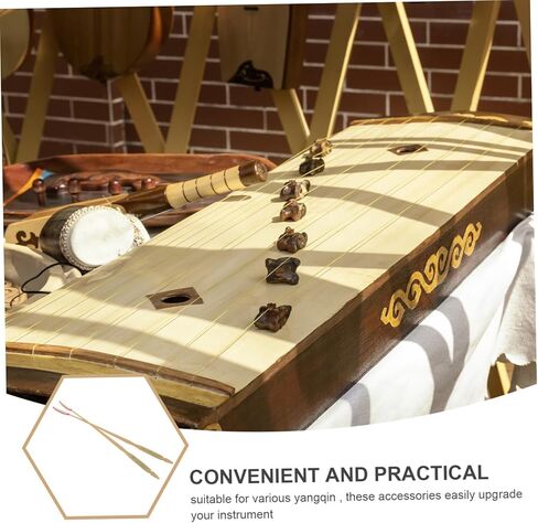 قطعتان من عصي المطرقة الصينية يانجكين من BESPORTBLE: مطارق السنطور الخشبية والإكسسوارات الموسيقية، مطرقة السنطور الاحترافية لممارسة الأداء in Saudi Arabia