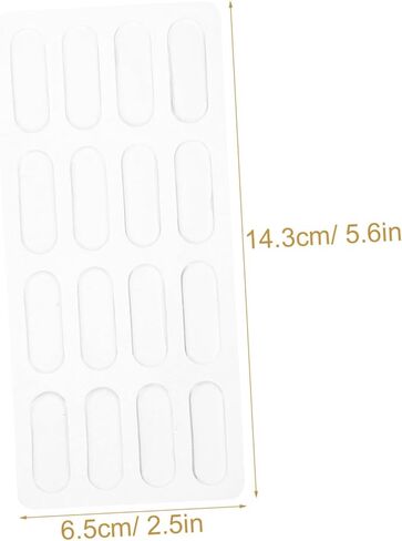 KALLORY 2Pcs Transparent Silicone Cabinet Door Bumper Strips Self Adhesive Collision Pads for Easy Installation Drawer Wall Protects Furniture Maintains Aesthetic Appeal in Saudi Arabia