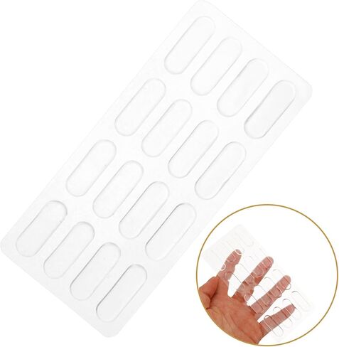 KALLORY 2Pcs Transparent Silicone Cabinet Door Bumper Strips Self Adhesive Collision Pads for Easy Installation Drawer Wall Protects Furniture Maintains Aesthetic Appeal in Saudi Arabia