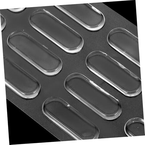 KALLORY 2Pcs Transparent Silicone Cabinet Door Bumper Strips Self Adhesive Collision Pads for Easy Installation Drawer Wall Protects Furniture Maintains Aesthetic Appeal in Saudi Arabia