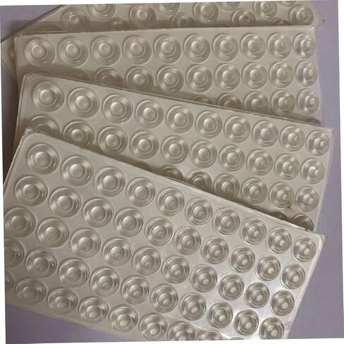 200pcs Self-Adhesive Door Knob Bumpers Door Soundproofing Bumper Guard Shock Absorber Non Slip Pads for Furniture in Saudi Arabia