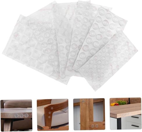 STOBOK 272pcs Self-Adhesive Rubber Bumper Pads for Noise Dampening Feet Bumpers for Cabinets Doors and Furniture in Saudi Arabia