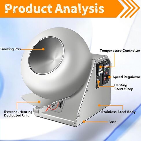 Mini Chocolate Panning Machine, Small Commercial Coating Polisher in Saudi Arabia