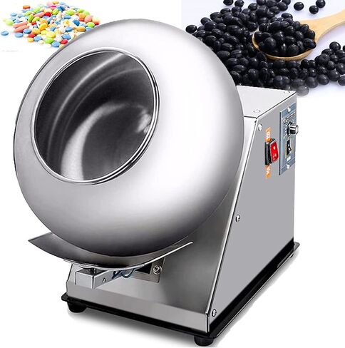 Electric Candy Coating Machine, Chocolate Polishing Coater for Sugar Balls, 1-4/h Capacity, Drying Machine for Pharmaceutical and Food Industries in Saudi Arabia