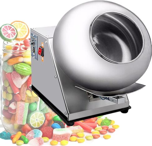 Electric Candy Coating Machine, Commercial Chocolate Coater for Sugar Balls, Peanuts and Nuts in Saudi Arabia
