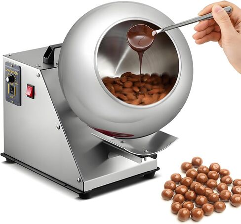 Electric Sugar and Chocolate Coating Machine, 180W for Candy Nuts Snacks in Saudi Arabia