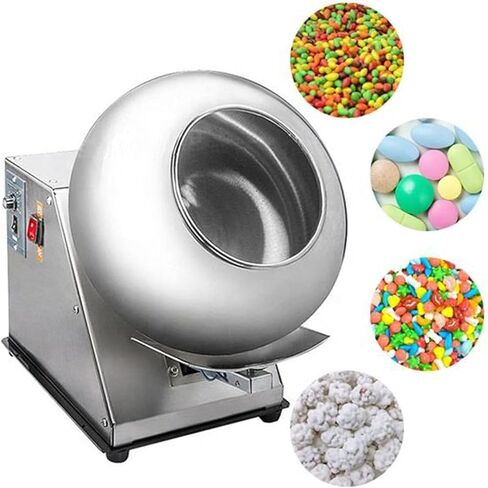 Electric Sugar Coating Machine, Candy Chocolate Polishing Coater, Drying Equipment for Pharmaceutical and Food Industry, 300mm in Saudi Arabia