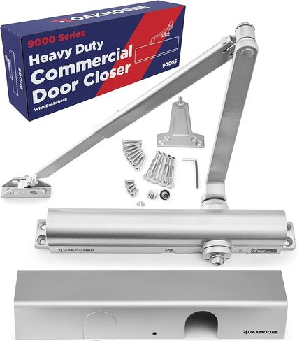 باب تجاري شديد التحمل، مفصلات أبواب ذاتية الإغلاق أوتوماتيكية من الدرجة الأولى من ADA UL، غلق أبواب تجاري عالي الحركة، إغلاق باب تلقائي، إغلاق ناعم زنبركي هيدروليكي (فضي) in Kuwait