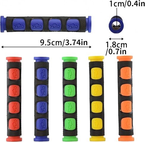 Universal Motorcycle and Bicycle Brake Lever Grips, Non-Slip Silicone Cover, 2pcs, Multi-Color in Saudi Arabia