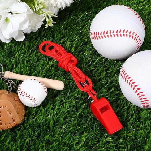 12 Pcs Red Emergency Whistles with Lanyard, Loud Referee Whistles Loud Crisp Sound Lifeguard Whistle Plastic Whistle for Sport Training Outdoor Emergencies in Saudi Arabia
