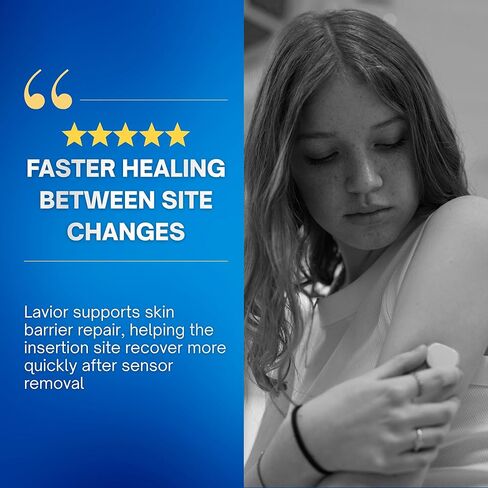 LAVIOR Diabetic Wound Gel 1oz – Natural Botanical Hydrogel for Cuts, Scrapes, Ulcers, CGM Site & Deep Wounds – Fast Healing – Inula Viscosa – ADA Endorsed, Podiatrist Tested, Vegan, Made in USA in Saudi Arabia