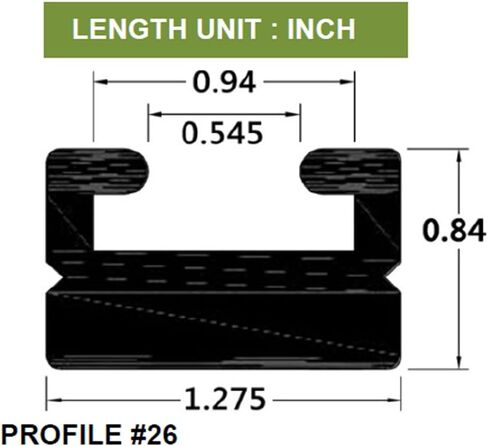 SPI، 42-18، شريط ملابس منزلق لعربة الثلج باللون الأسود من Hyfax لـ Polaris 66" Profile 26 in Saudi Arabia