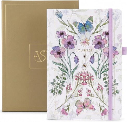 A5 Bullet Bullet Dotted Journal Notebook ، 160GSM PLAYER-PLAING PAPER ، 200 صفحة شبكة نقاط مرقمة ، 5.8 × 8.3 بوصة (أرجواني) in Kuwait