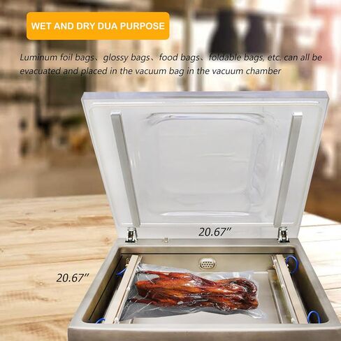 Single Chamber Vacuum Packaging Sealing Machine Commercial Stainless Steel Vacuum Sealer for Liquid-Rich Foods in Saudi Arabia