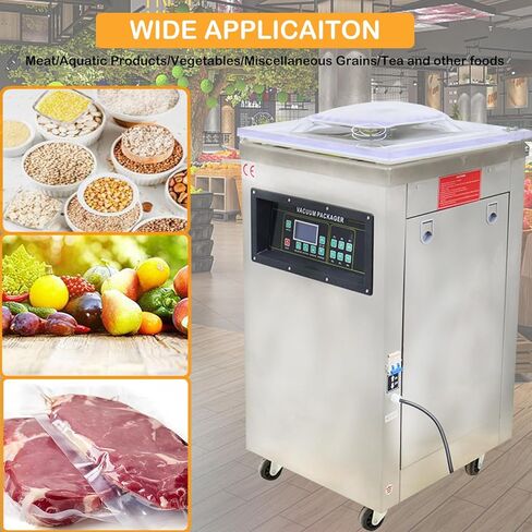 Single Chamber Vacuum Packaging Sealing Machine Commercial Stainless Steel Vacuum Sealer for Liquid-Rich Foods in Saudi Arabia